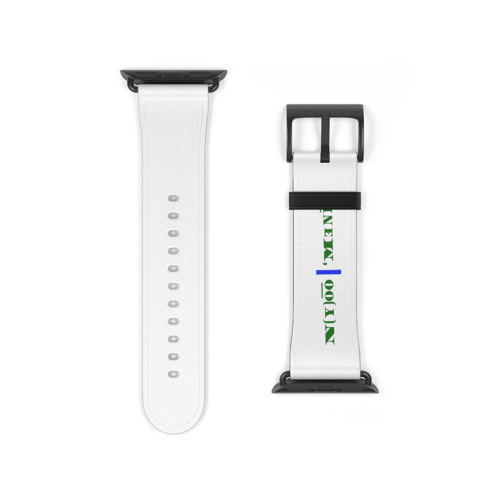 N(y)o͞o ˈMənē Watch Band - Blue Strip