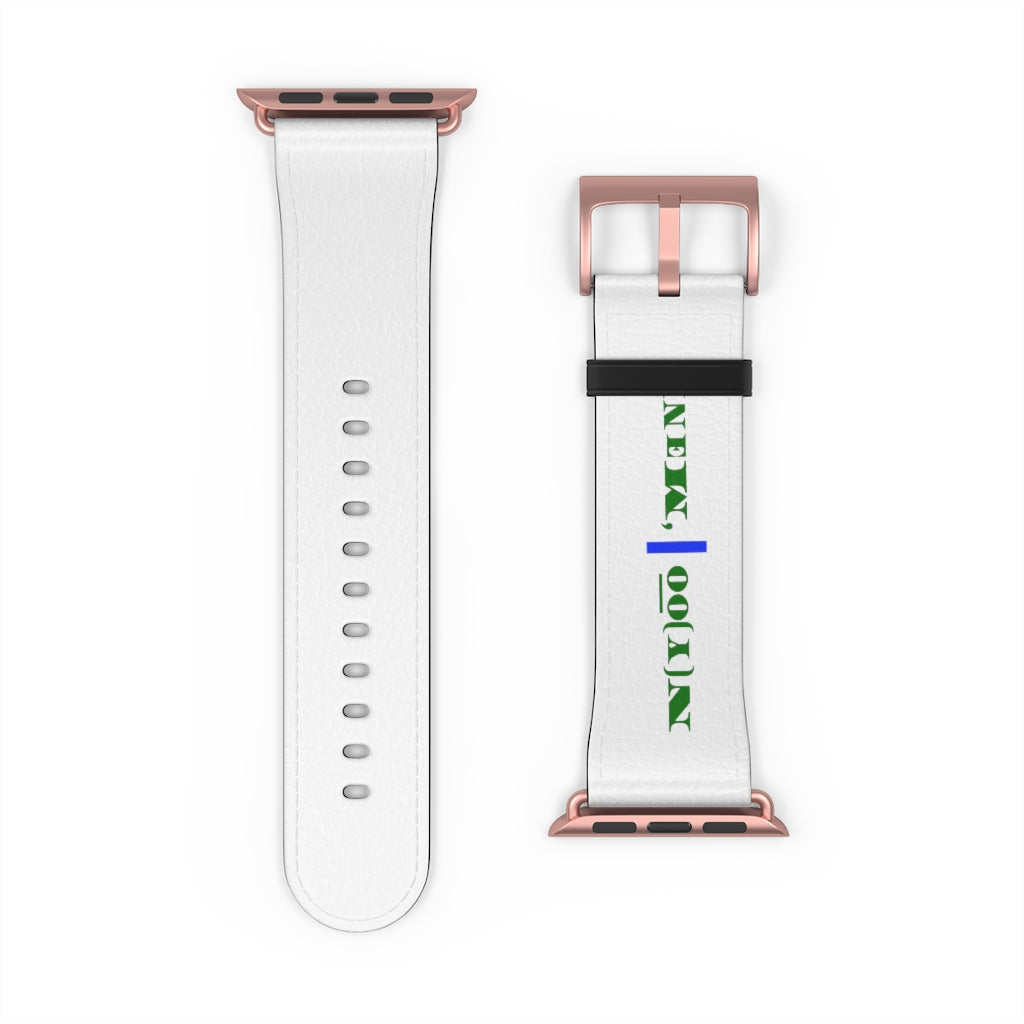 N(y)o͞o ˈMənē Watch Band - Blue Strip
