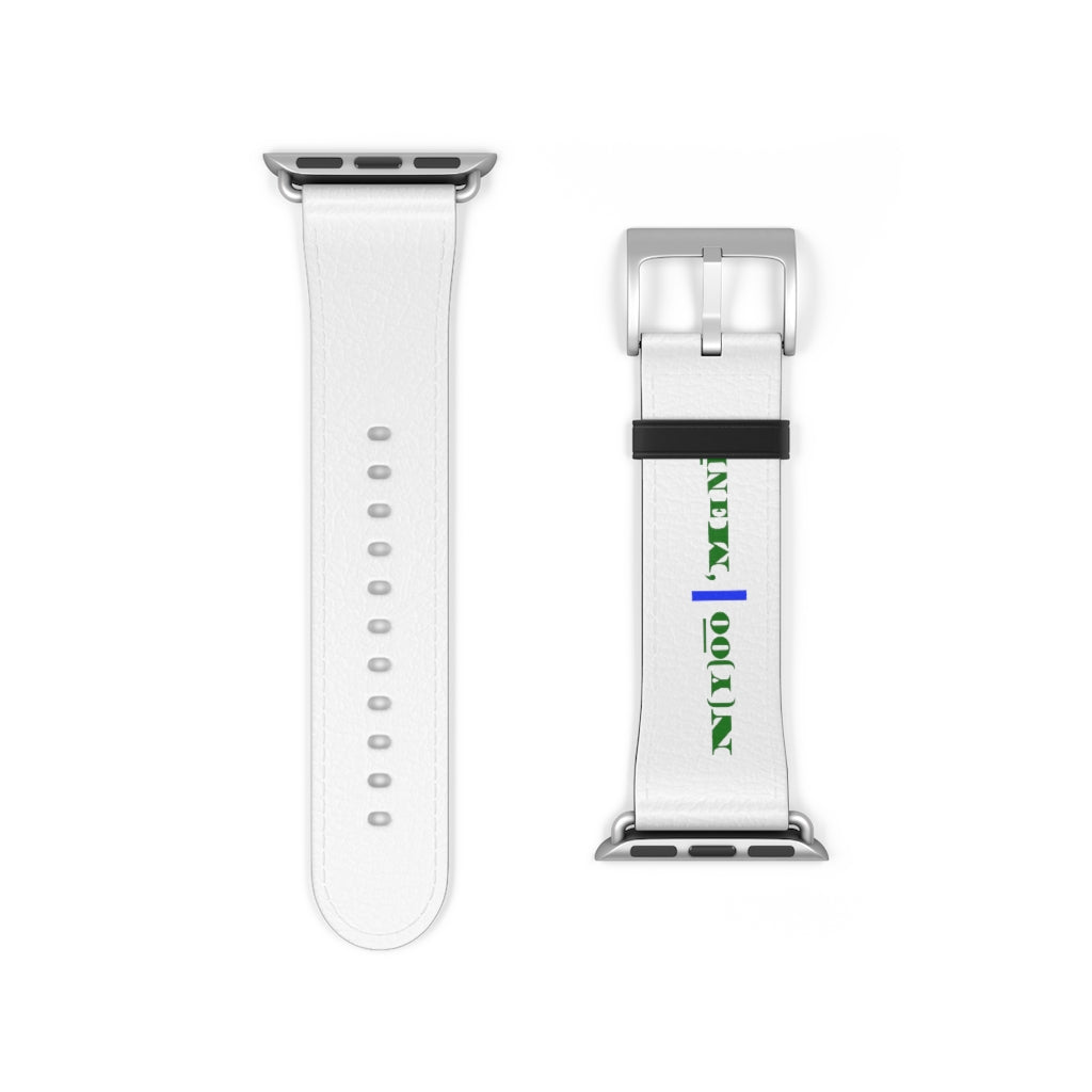 N(y)o͞o ˈMənē Watch Band - Blue Strip