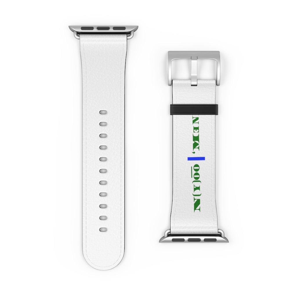 N(y)o͞o ˈMənē Watch Band - Blue Strip