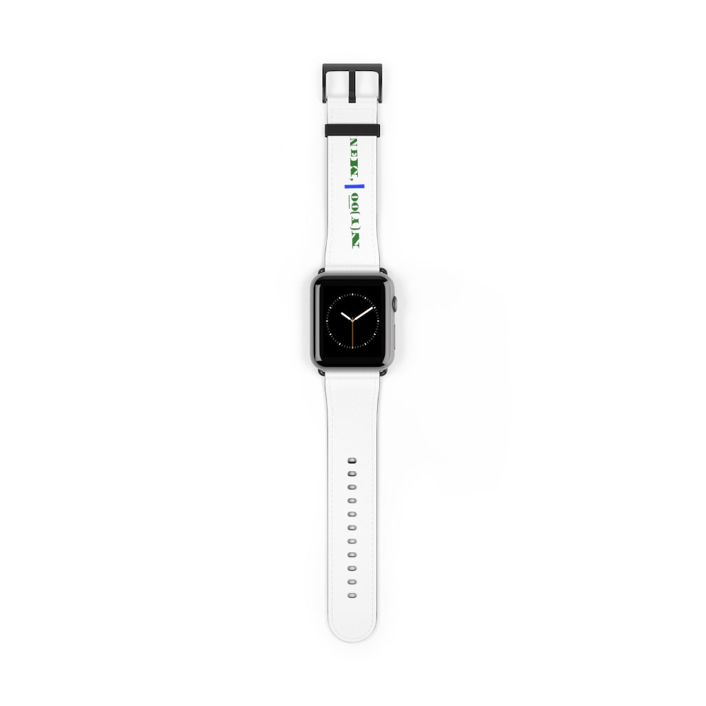 N(y)o͞o ˈMənē Watch Band - Blue Strip