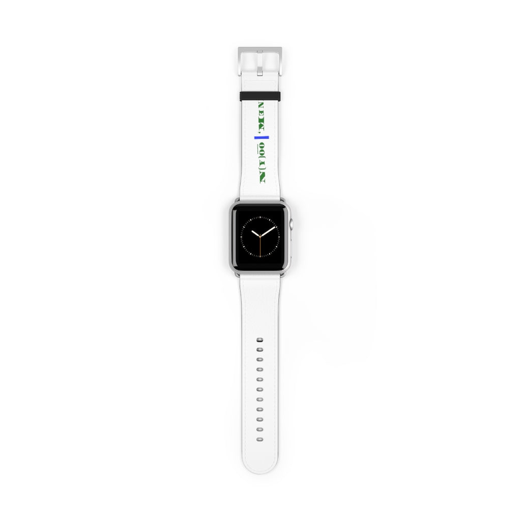 N(y)o͞o ˈMənē Watch Band - Blue Strip