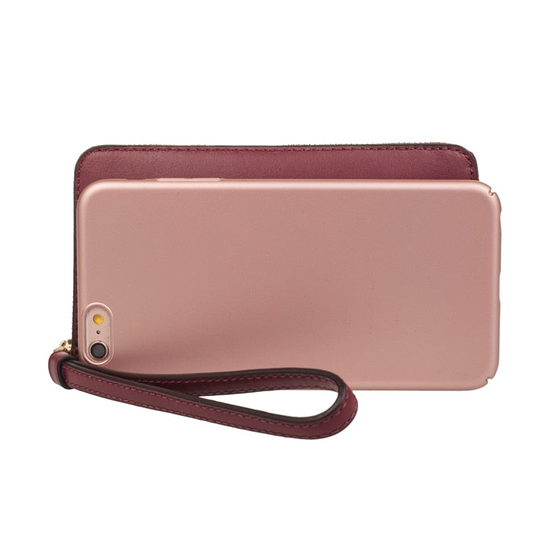 Coach Phone Wallet Leather Wristlet