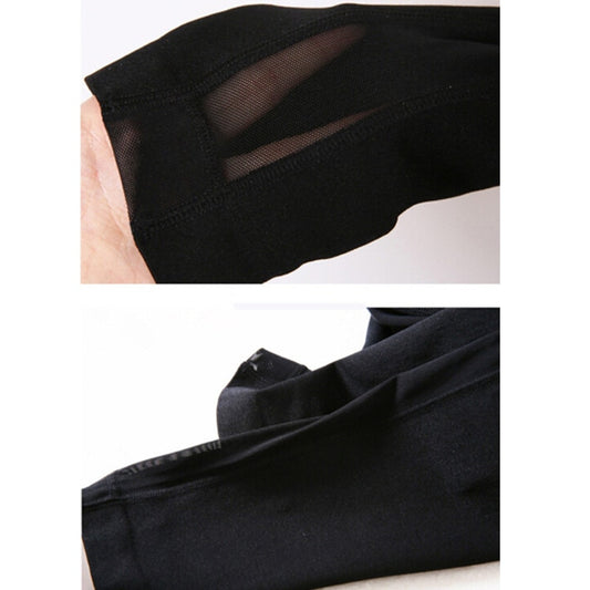 Women’s High Waist Cycling Pants Skinny Jogging Workout Gym Leggings Stretch Sports Training Cropped Pants High Elasticity A1