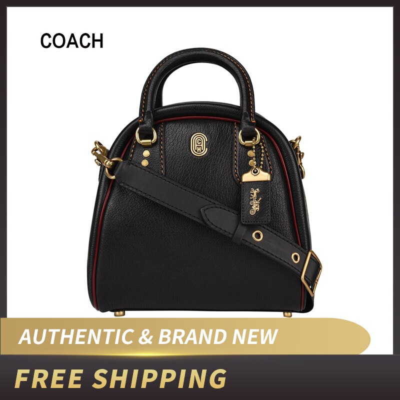 Authentic Original & Brand New Coach 2019-20AW Plain Leather Shoulder Bag 7815)