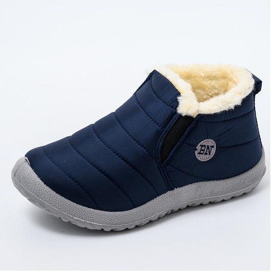 Ultralight Women Winter Waterproof Ankle Snow Boots Botas Mujer Boots Slip-On Flat Casual Shoes Plush Footwear