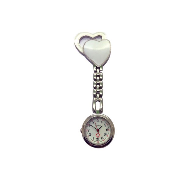 Double heart nurse watch heart shape nurse watch luminous waterproof hanging watch