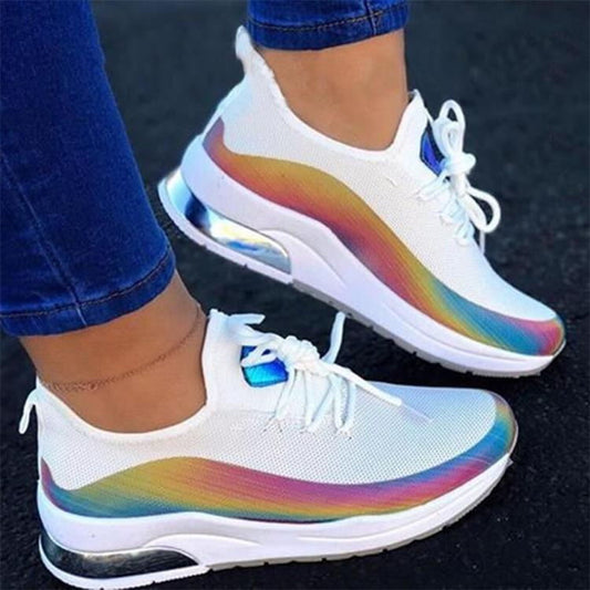 New Women Casual Sneaker Shoes Mesh Air-Cushion Flat Anti-Slip Outdoor Trainer Zapatos De Mujer Shoes