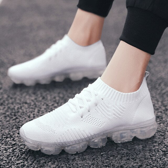 2020 New Mens Shoes Pu Leathers Sneakers Men Basic Casual Shoes Fashion Lace-up Air Cushion Zapatos De Hombre Outdoor Run Shoes