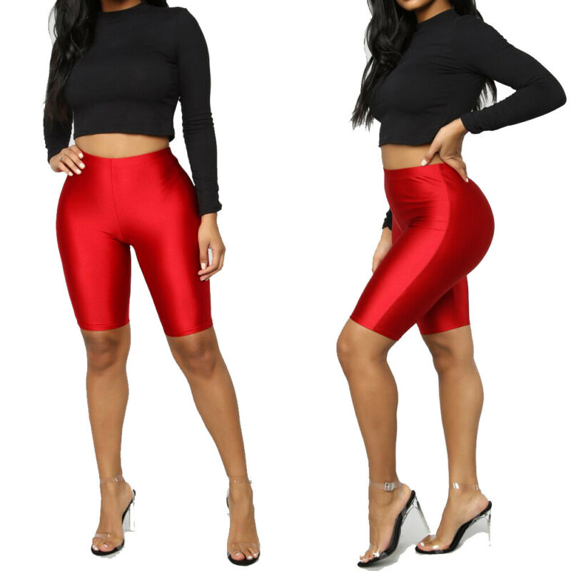 Women Cycling Shorts Dancing Gym Bike Leggings Casual Sports Yoga Shorts