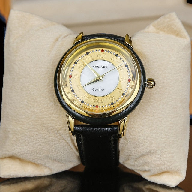 NATURAL HOTAN JADES STONE LEATHER MEN'S WATCH WATERPROOF QUARTZ FASHION JADE WOMEN WATCH COUPLE CLOCK SIMPLE BUSINESS WRISTWATCH