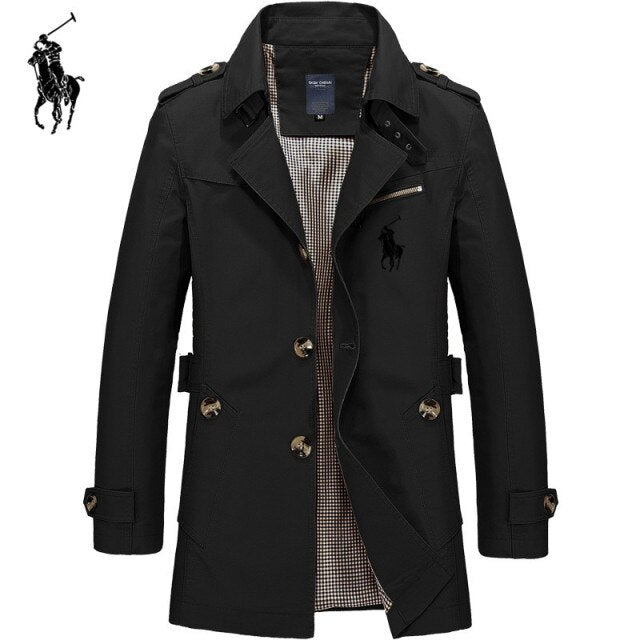Mens Business Jacket 2020 Fashion Autumn Men Long  Windbreaker Jackets Overcoat Male Casual Winter Trench Outwear Coat