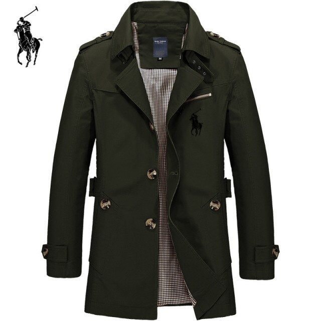 Mens Business Jacket 2020 Fashion Autumn Men Long  Windbreaker Jackets Overcoat Male Casual Winter Trench Outwear Coat