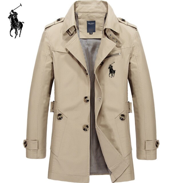 Mens Business Jacket 2020 Fashion Autumn Men Long  Windbreaker Jackets Overcoat Male Casual Winter Trench Outwear Coat