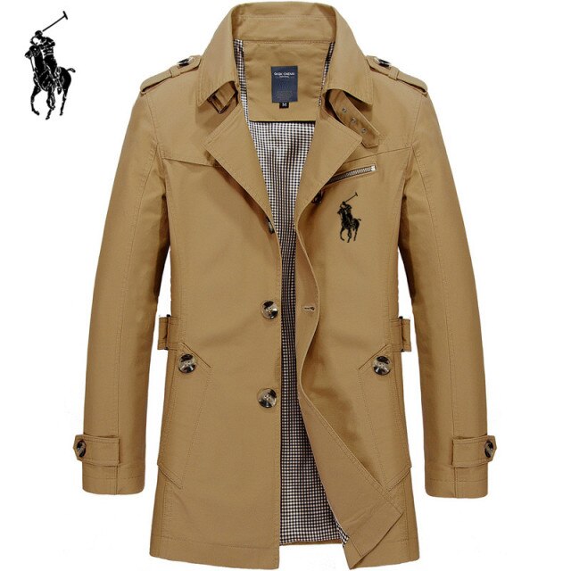 Mens Business Jacket 2020 Fashion Autumn Men Long  Windbreaker Jackets Overcoat Male Casual Winter Trench Outwear Coat