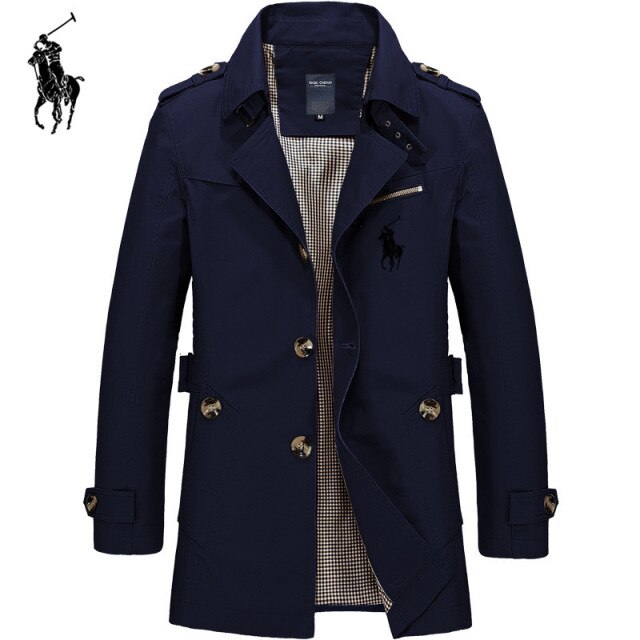 Mens Business Jacket 2020 Fashion Autumn Men Long  Windbreaker Jackets Overcoat Male Casual Winter Trench Outwear Coat