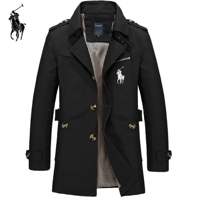 Mens Business Jacket 2020 Fashion Autumn Men Long  Windbreaker Jackets Overcoat Male Casual Winter Trench Outwear Coat