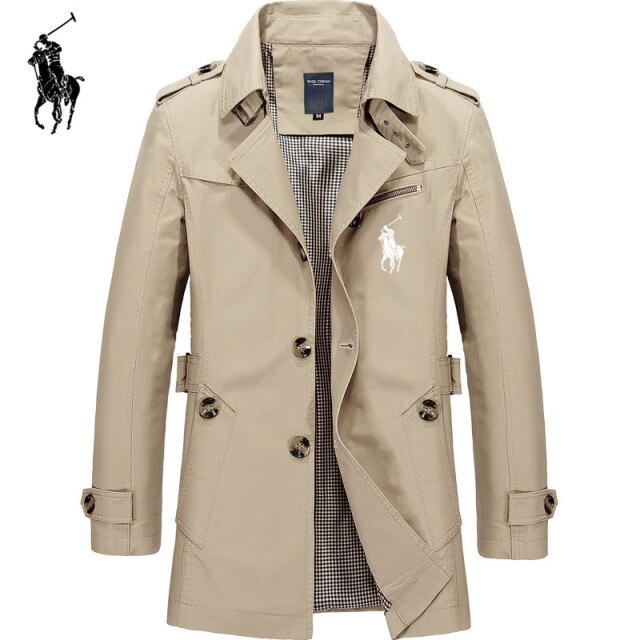 Mens Business Jacket 2020 Fashion Autumn Men Long  Windbreaker Jackets Overcoat Male Casual Winter Trench Outwear Coat