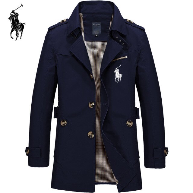 Mens Business Jacket 2020 Fashion Autumn Men Long  Windbreaker Jackets Overcoat Male Casual Winter Trench Outwear Coat