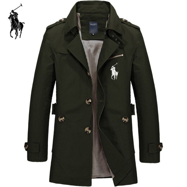 Mens Business Jacket 2020 Fashion Autumn Men Long  Windbreaker Jackets Overcoat Male Casual Winter Trench Outwear Coat