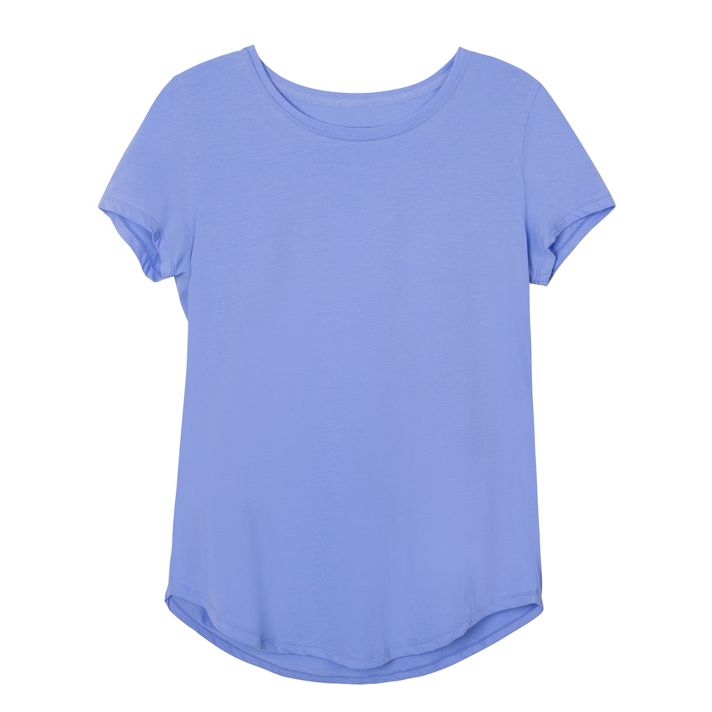 YOGA Women's Pima Cotton Fitness Round Neck Short Sleeve Tee