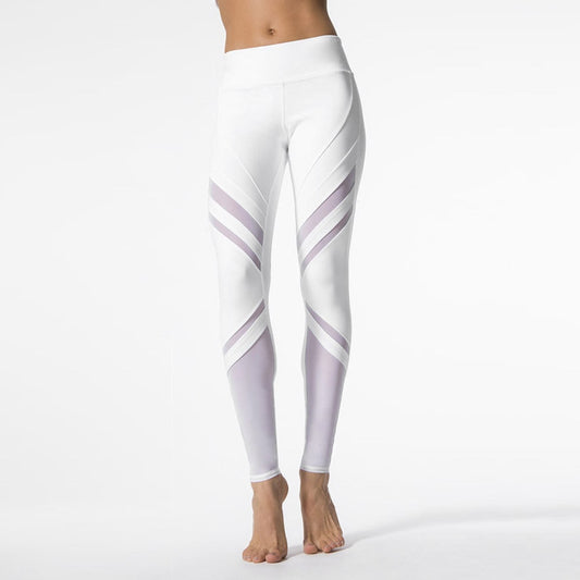 Women High Waist Cycling Sports Gym Pants Running Fitness Workout Leggings Clothes High Elasticity & Breathable A1